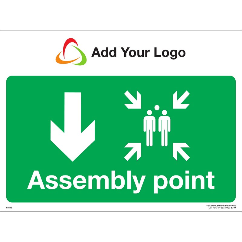 Assembly Point Down Arrow