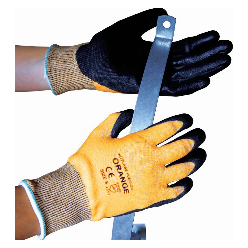 (t) Cutflex Cut Level 3 ORANGE PU Coated Glove - XLarge (Size 10)