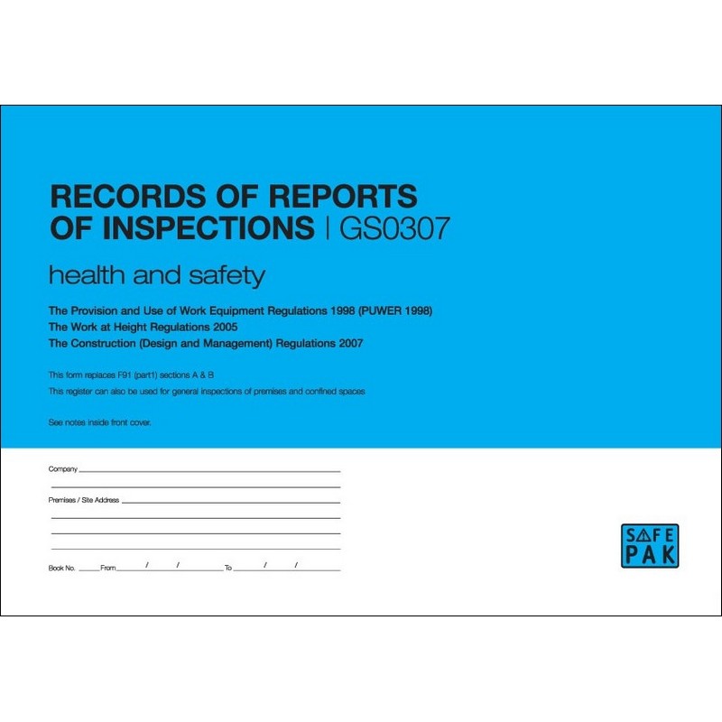 Records Of Reports Of Inspections