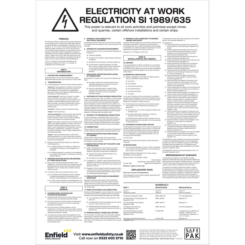 Electricity At Work Poster